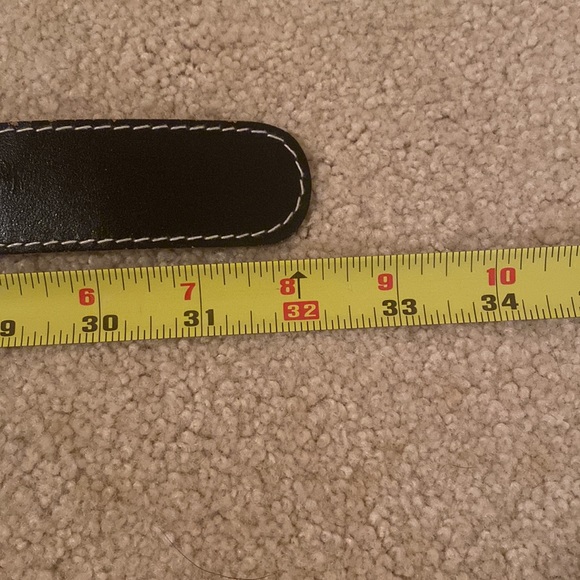 Black leather belt - Picture 5 of 6